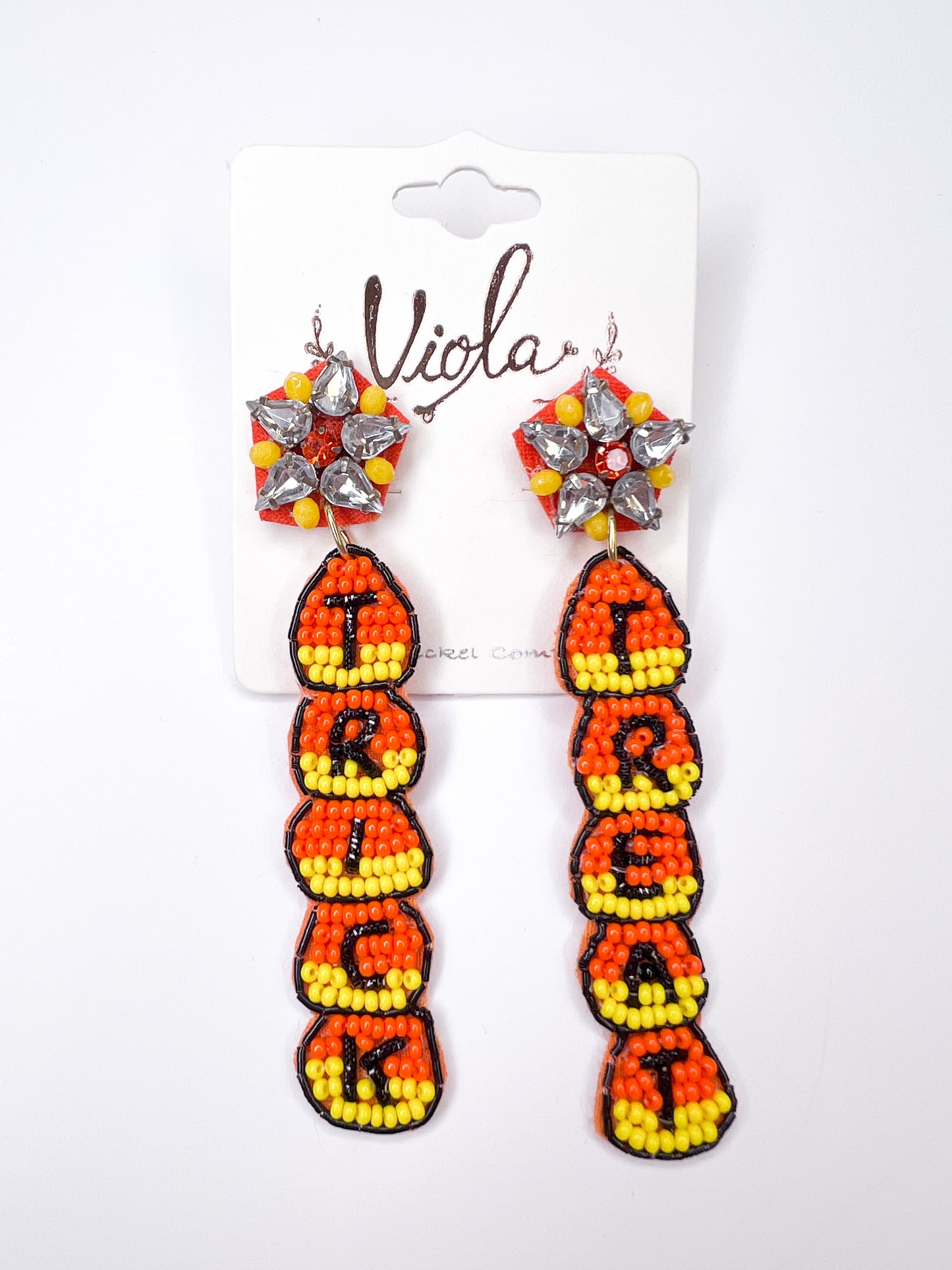 Trick or Treat Jewel Beaded Earrings